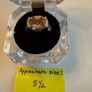 Premier Designs Topaz Oval Stone Ring – Approx. Size 5.5
